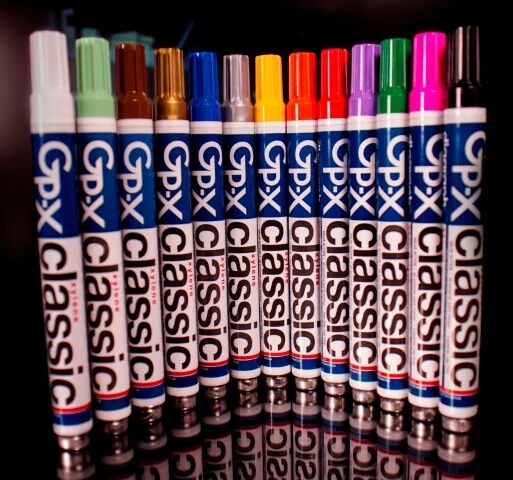 GP X CLASSIC INDUSTRIAL PAINT MARKER DIAGRAPH Box OF 12 Markers You Pick Color