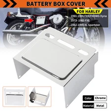 Chrome Battery Side Cover For Harley Dyna FXD FXDWG Low Rider Sportster XLH1200