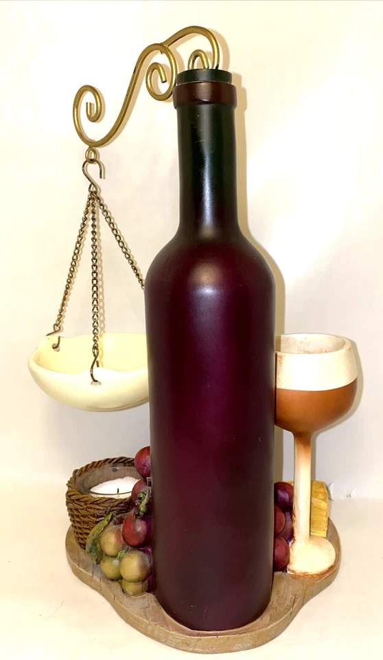 Bandeja de vino y uva y queso calentador de cera Tealight *B Foto 4 de 4