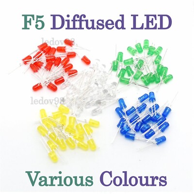 5 mm hohe Helligkeit diffuse LEDs verschiedene Farben/Mengendiode milchige Nebel Linse