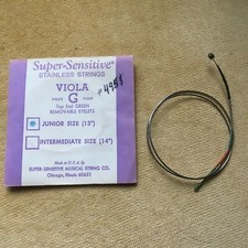 Super Sensitive Stainless Viola G String - 13 size - New