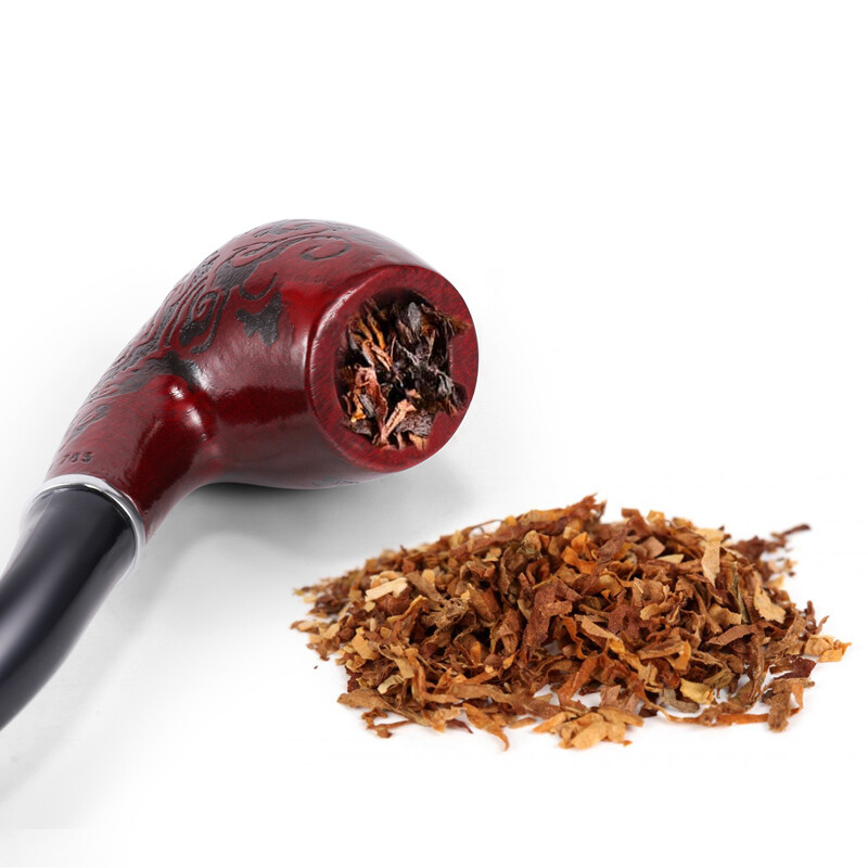 Solid Wood Wooden Enchase Smoking Pipe Tobacco Cigarettes Cigar Pipes Men's  Gift