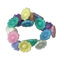5 Cuentas De Acrílico Redondas Tipo Chicle De 30mm | Para Manualidades Y Pulseras DIY