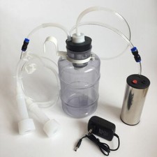KAY 2L Portable Electric Breast Pump 2PCS Suction Nozzles For Farm Sheeps Milker