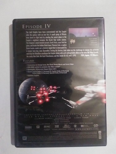 Star Wars IV A New Hope (DVD) Wide Screen - Picture 2 of 2