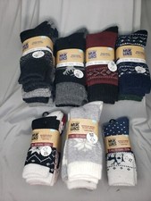 Muk Luks Men's  Women's Wool Blend Boot Socks 2-PACK FREE SHIPPING