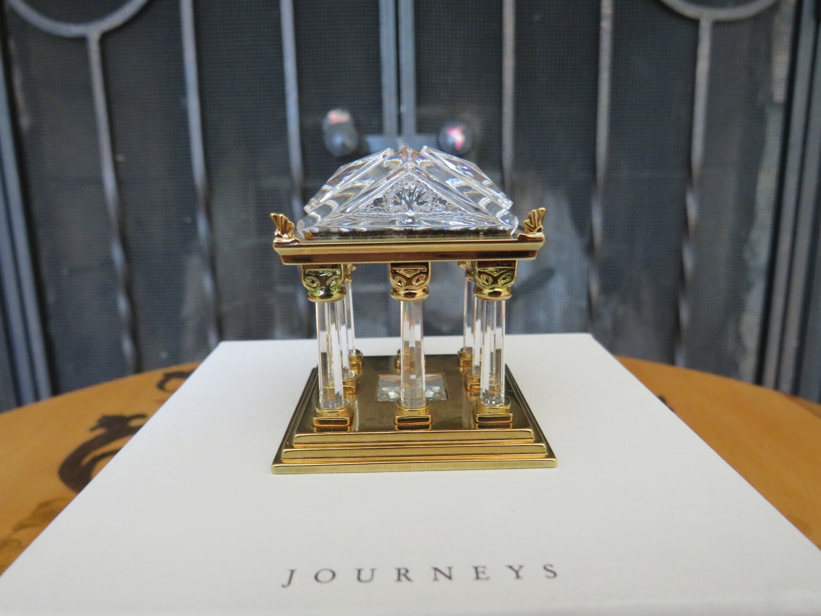 Swarovski Crystal Memories Journeys Gold Greek Temple Figurine 243446 MIB