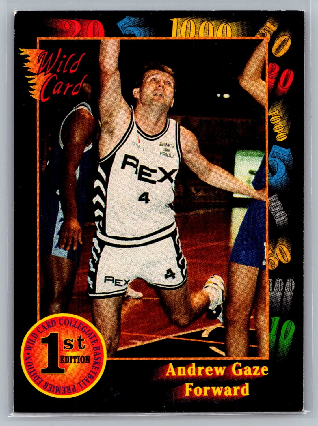 1991-92 Wild Card Andrew Gaze #45 Seton Hall Pirates