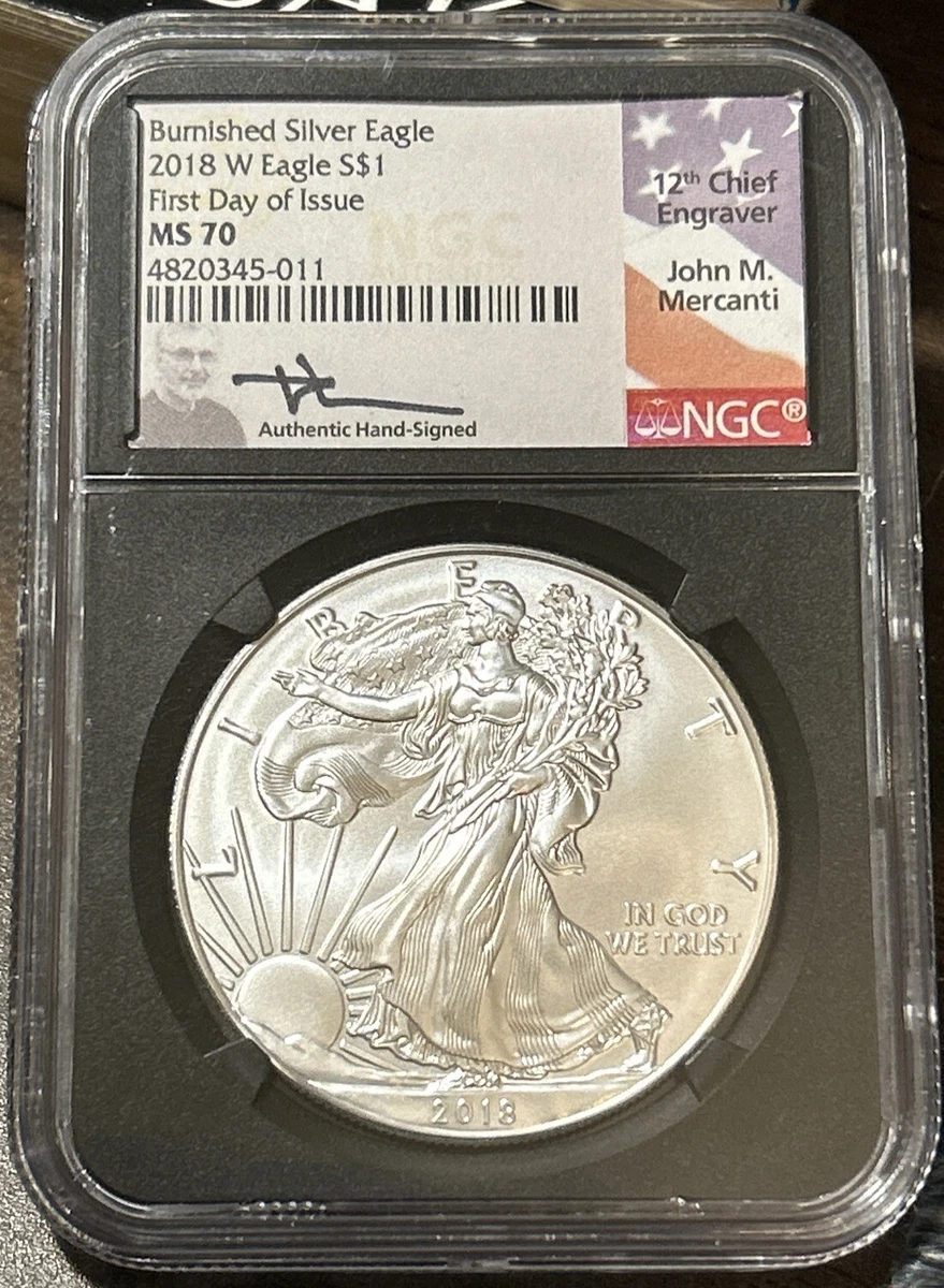 American Eagle MS 70 Graded 2018 Silver Bullion Coins for sale | eBay