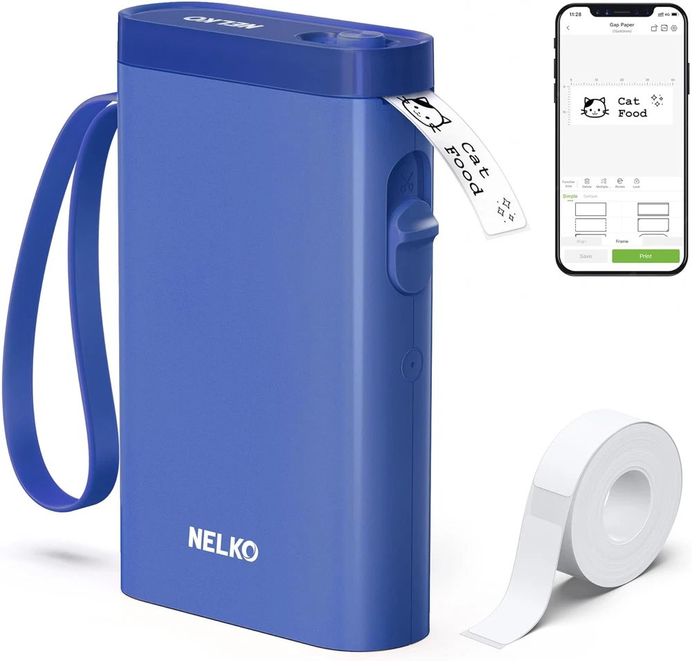 Bluetooth Label Maker P21 with Tape, Wireless Mini Portable Label Printer