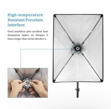 Kshioe 20x27  Photography Studio Light Softbox Black  Silver E27 Lamp Socket
