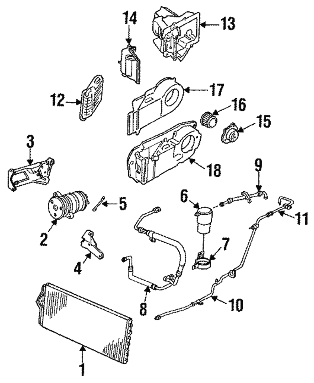 Genuine GM Hose Assembly A/C Evaporative 25526072