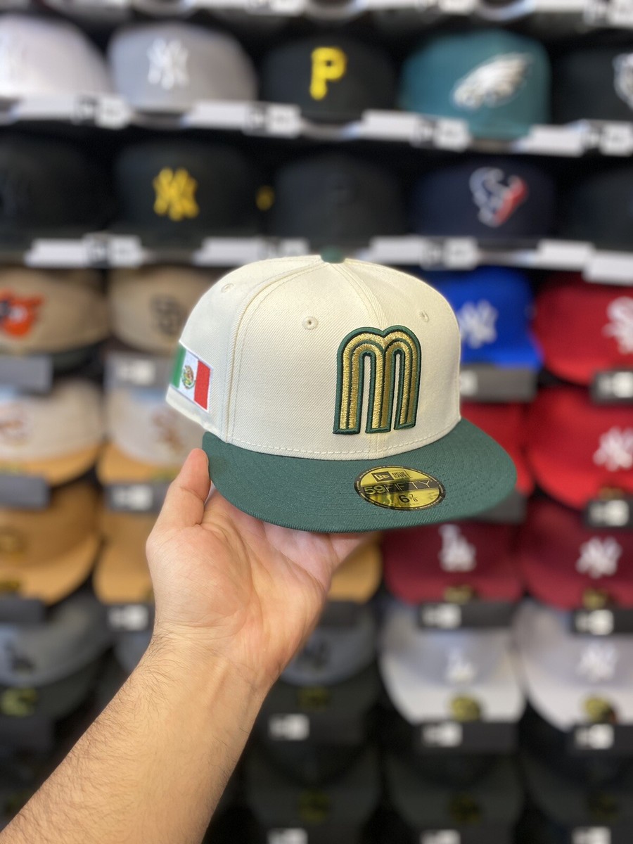 New Era Mexico WBC Chrome/Green 59fifty Fitted Hat (Sz 6 7/8) | eBay