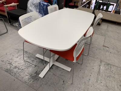Brand New Kinnarps Meeting Boardroom Table And Chairs 4 Seater Narbutas Chairs Ebay