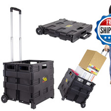 Dbest Products Quik Cart Without Lid Travel Portable Mobile Storage Collapsible