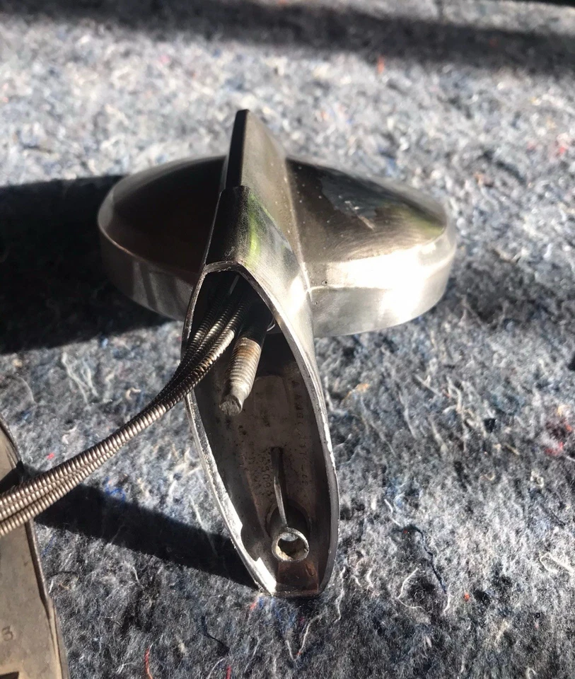 Espejo retrovisor Plymouth Duster / Dodge, espejo lateral del conductor 1970-75 Foto 3 de 4