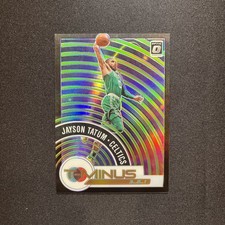 2020-21 Panini Optic - Jayson Tatum #11 T-Minus 3, 2, 1 Lime Green Prizm /149