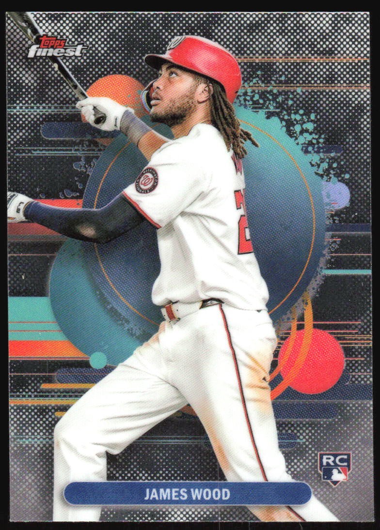 2025 Topps Finest James Wood #200 Uncommon Rookie Card Washington Nationals RC