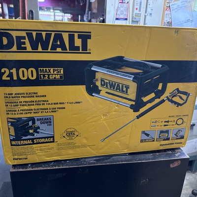 #ad DEWALT 2100 PSI Electric Jobsite Pressure Washer DWPW2100 New In Box $199.92