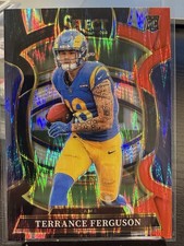 Terrance Ferguson 2025 Panini Select Black Red Shock Prizm Rookie - Rams
