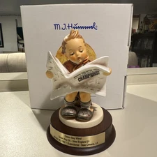 Green Bay Packers "Latest News" Hummel (M.J. Hummel 1997) COA Gold #353/1950