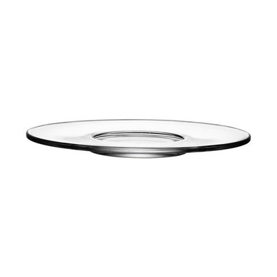 Orrefors   Hotto Untertasse 14,5 cm, 2er-Set, klares Glas, schlicht