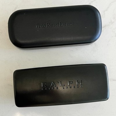 Ralph Lauren Black Hard Clam Shell Eyewear Sunglasses Case Designer Preppy Lot