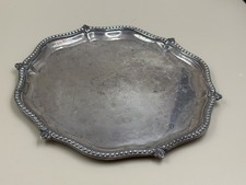 Benetfink & Co Vintage EPNS Decorative Beaded Plate Serving Tray 20cm