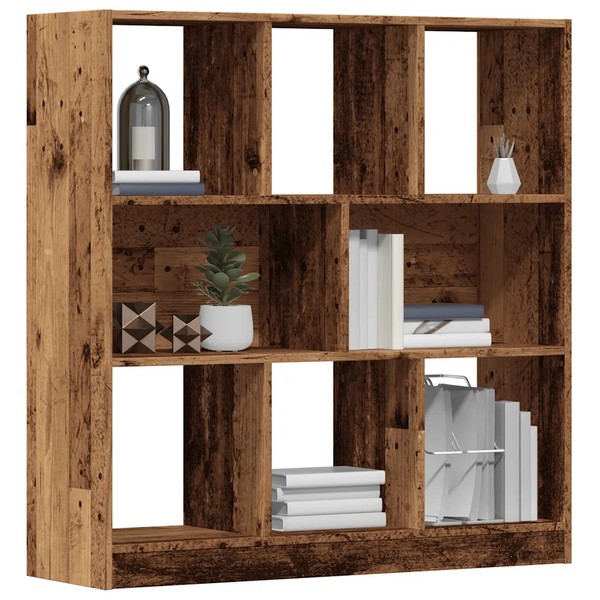 BüCherregal Standregal Altholz-Optik 97,5X29,5X100 Cm Holzwerkstoff-image