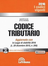 Codice tributario. Con CD-ROM Di Dio, Giuseppe and Pezzinga, Attilio