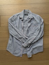 Armani Jeans AJ Langarmhemd Long Sleeve Shirt 100% Cotton Made in Italy Designer