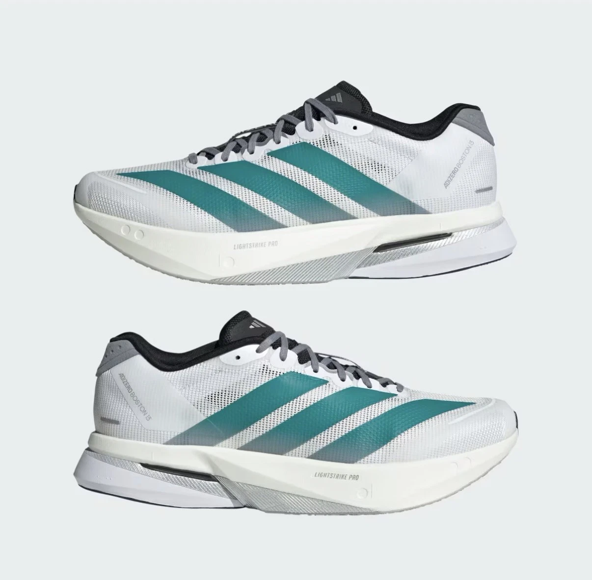 adidas Adizero Boston 13 Running White Sneakers Athletic Shoes JR4791 Men's 11
