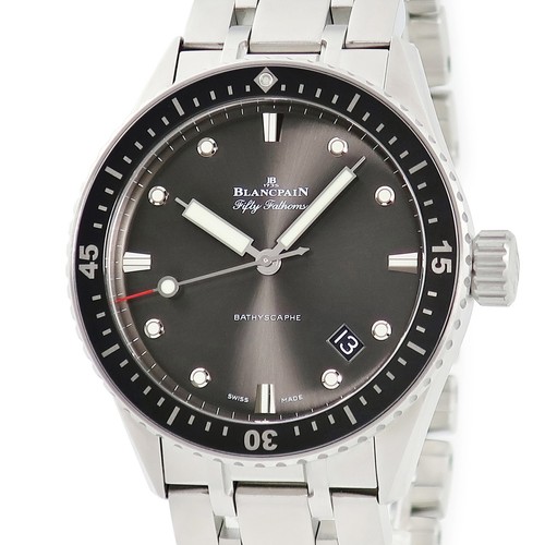 BLANCPAIN Fifty Fathoms Bachiscarf 5000-1110-B52A Meteor Gray Anti-reverse