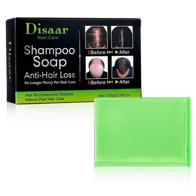 DISAAR Beauty Shampoo Soap Anti Hair Loss Repair Grape Seed Oil Hair Care 100g