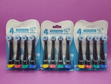 NEW 12 pack Black Replacement Tooth Brush Heads Compatible with Oral-B iO series