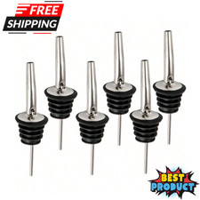 Stainless Steel Liquor Wine Oil Bottle Pourer Stopper Dispenser Tools Pour Spout