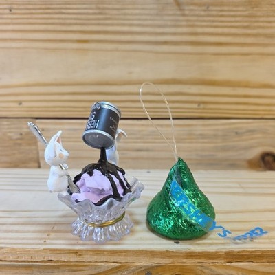 Hallmark Keepsake Ornament Hershey's Kiss & Hershey's Syrup (Loose No Boxes) 2pc