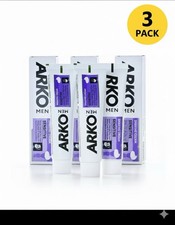 Arko Cool Menthol Shaving Cream Tube 100gm For SENSITIVE Skin- 3Pack