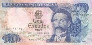 Banknote Portugal 100 Escudos 1978 stärker gebraucht (Serie HNZ)