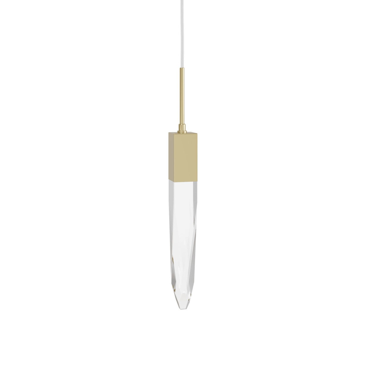 Avenue Lighting Aspen 2 Inch Brass LED Crystal Mini Pendant HF1901-1-AP-C