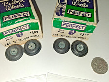  2 Vintage Sets, 61 Perfect, 3/4" Balloon Wheels - for Vintage Model Airplanes