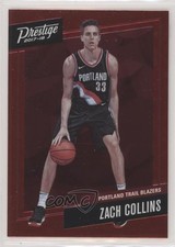 2017-18 Panini Prestige Micro Etch Rookies Red Zach Collins #10 9l4