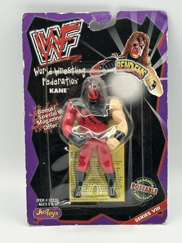 WWF WWE Bend-ems Kane Series 8 Wrestler Wrestling...