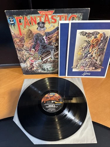 Elton John–Captain Fantastic–1975 MCA–MCA-2142 Vinyl LP  Gloversville Press B4
