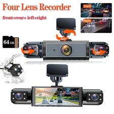 HD Dash Cam 4 Channel 360  Front Rear Inside Dash Cam FHD 1080P Car Camera