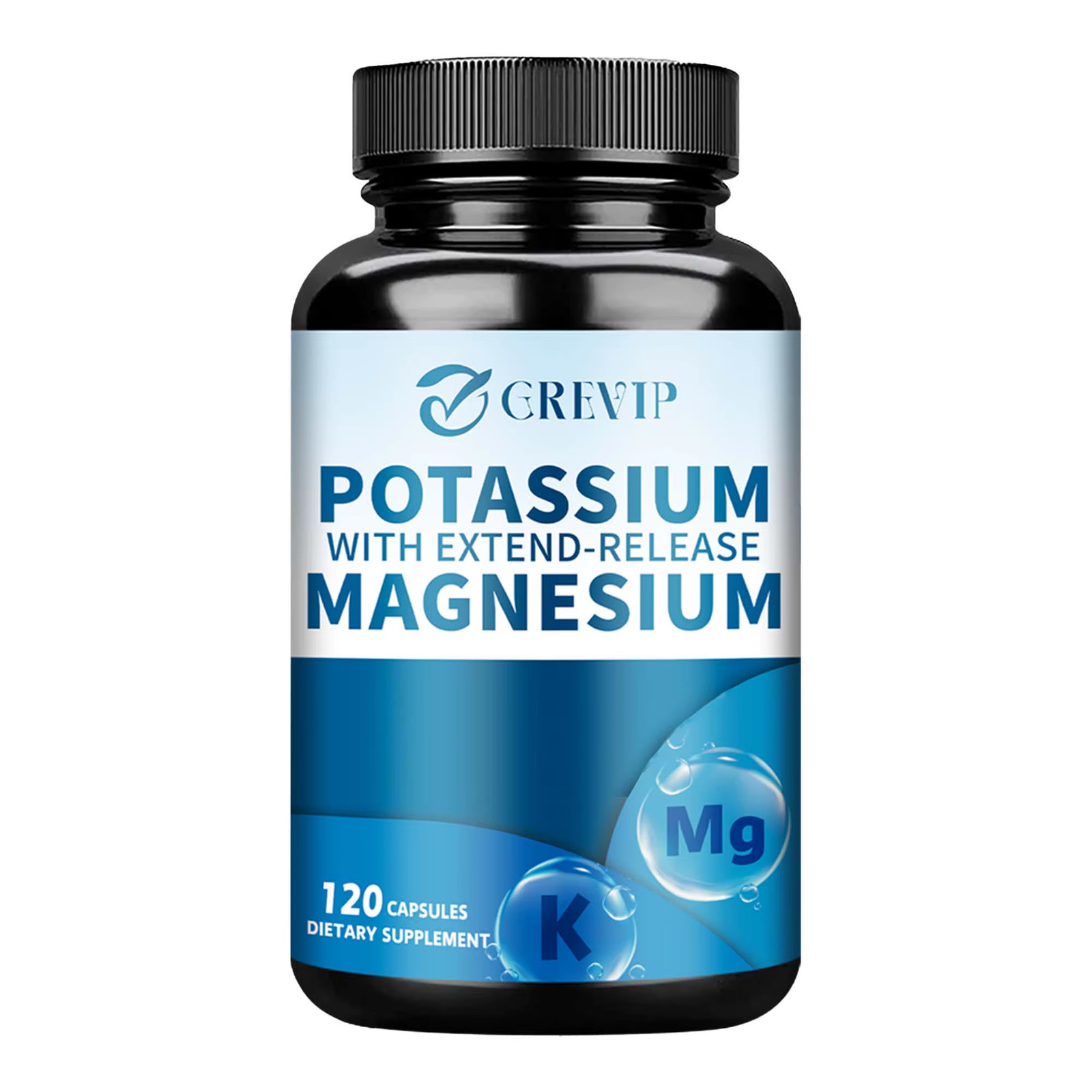 Potassium Magnesium - Support Bone Health, Muscle Spasms, Beauty, Improve Sleep 