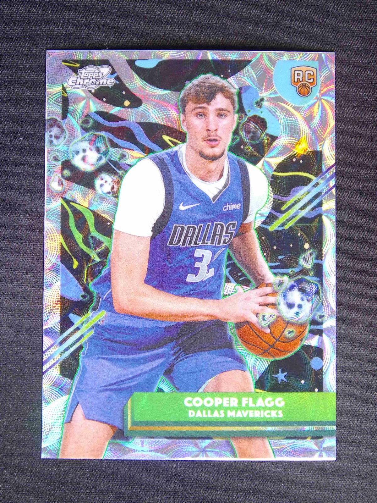 2025-26 Topps Cosmic Chrome Cooper Flagg #12 RC Rookie Nucleus Refractor #d01