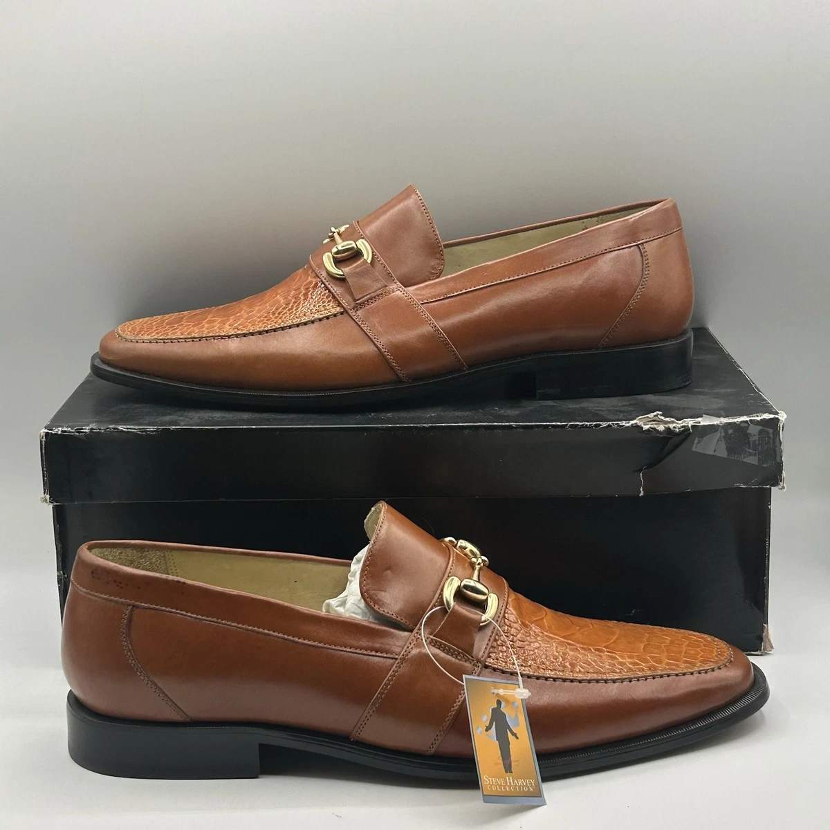 Steve Harvey Collection Men\'s Moc Toe Penny Loafers Size 10.5 Steve Harvey Oxfords Men main image 4