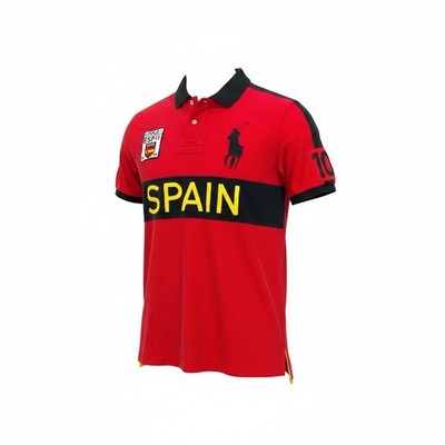 激レア POLO JEANS CO RALPH LAUREN 赤耳 セルビッジ Polo Ralph Lauren Shirt Polo Spain Big Pony Golf Rugby Custom Fit