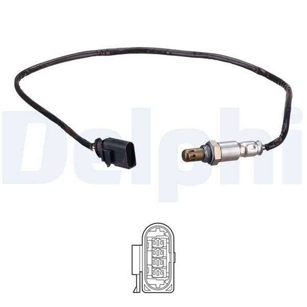 Delphi Lambdasonde Sensor Abgassteuerung ES21161-12B1 FüR VW Golf 8 CD1 DA1 CG5-image